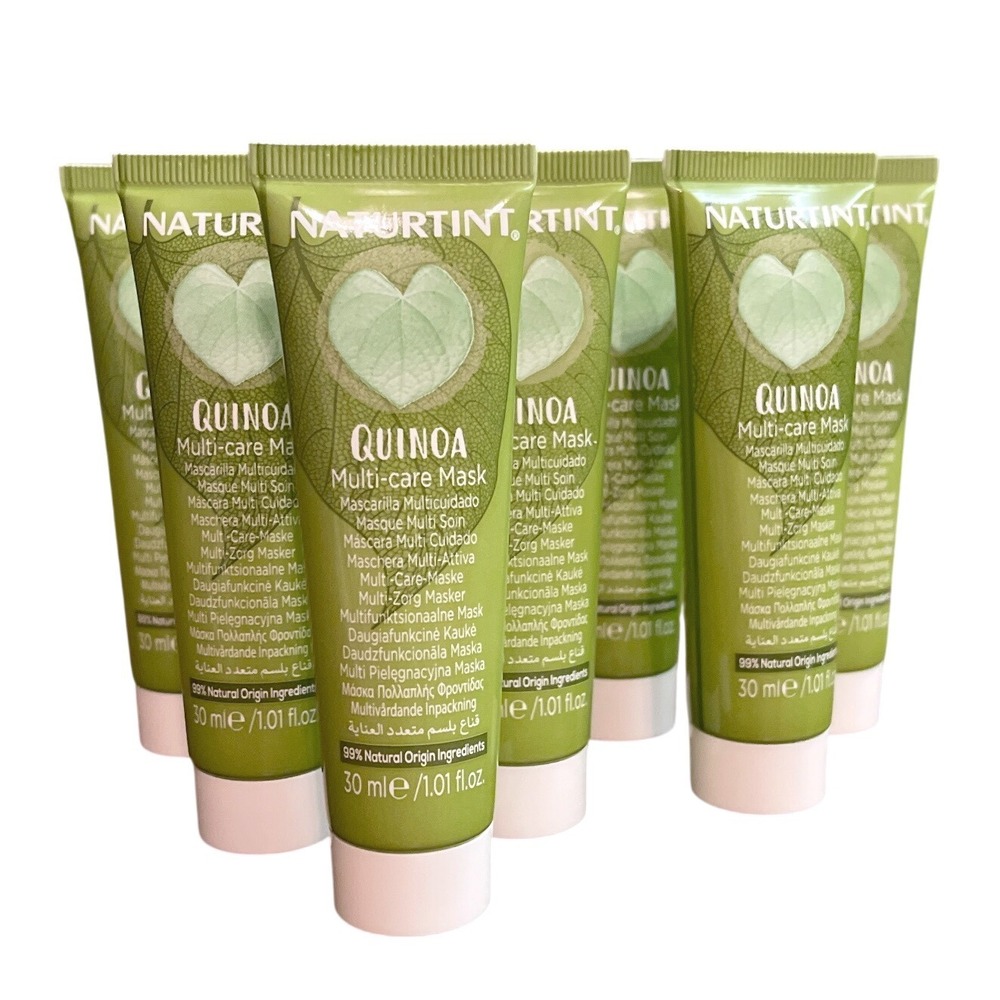 8 Tubes NATURTINT Quinoa Multi Care Mask For Hair  New 1.01 Oz 30 Ml Travel mini